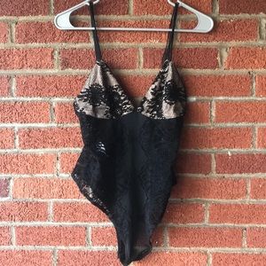Chrisssy tiegenxrevolve sheer lace bodysuit